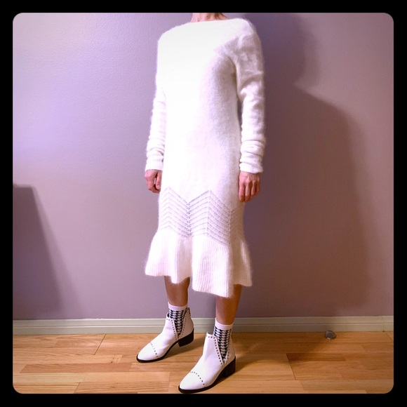 LAST CHANCE CLOSING 11/15🐇 Angora wool knit dress Elizabeth&James 📍FIRM📍 - Picture 3 of 10